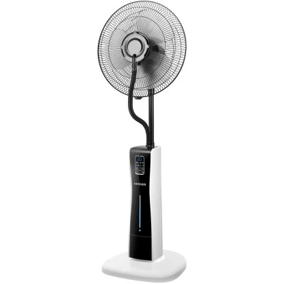 Vasner Stand-Ventilator Cooly Mit Sprühnebel Und Fernbedienung Weiß-Schwarz 1 Vasner Stand-Ventilator Cooly Mit Sprühnebel Und Fernbedienung Weiß-Schwarz