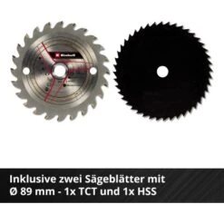 Einhell Power X-Change Akku-Mini Handkreisssäge TE-CS 18/89 Li Solo -Werkzeug Verkaufsgeschäft 4006825646184 2171 06