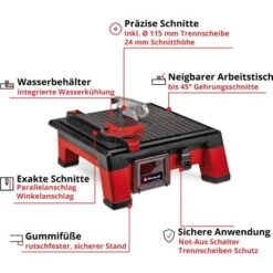 Einhell Power X-Change Akku-Fliesenschneidmaschine TE-TC 18/115 Li Solo -Werkzeug Verkaufsgeschäft 4006825657500 2171 03