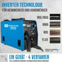 Güde Universalschweissgerät Uni-Mig 125 SYN -Werkzeug Verkaufsgeschäft 4015671516831 2653 AI 01