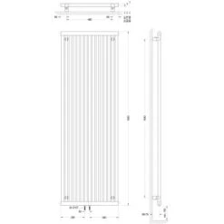 Schulte ExpressPlus Design-Heizkörper Kiel Mittenanschluss 1232 W Alpinweiß -Werkzeug Verkaufsgeschäft 4060991037429 2053 6