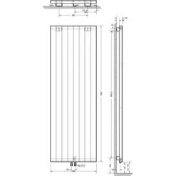 Schulte Design-Heizkörper New York 1.070 W Alpinweiß -Werkzeug Verkaufsgeschäft 4060991050695 2053 6