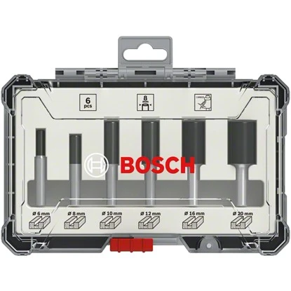 Bosch Nutfräser Set 8 Mm Schaft 6-teilig 3 Bosch Nutfräser Set 8 Mm Schaft 6-teilig – Bild 3