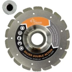 Medial Diamant Trennscheibe/Schleifscheibe Silver Double Action Ø 125 / 22,23 Mm