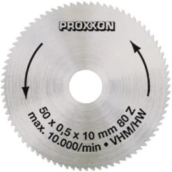 Proxxon Kreissägeblatt Hartmetall 50 Mm Vollmaterial 80 Zähne