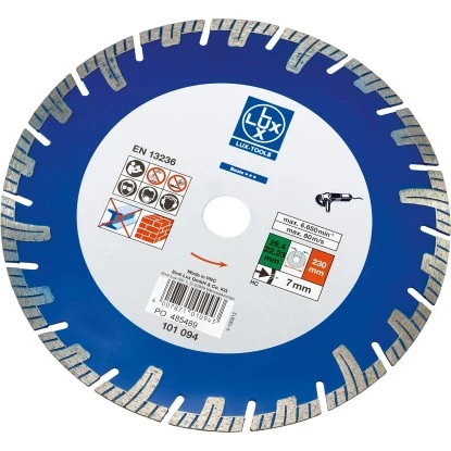 LUX Diamant-Trennscheibe Classic Stein Segmentiert Ø 230 Mm 1 LUX Diamant-Trennscheibe Classic Stein Segmentiert Ø 230 Mm