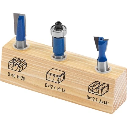 LUX HM Oberfräser-Set 3-teilig 1 LUX HM Oberfräser-Set 3-teilig