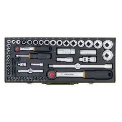 Proxxon Steckschlüsselsatz Komplett-Set 1/4" Und 1/2" 56-teilig