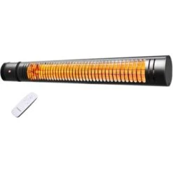 VASNER SlimLine X20 Infrarot-Heizstrahler 2000 Watt Mit Fernbedienung Schwarz