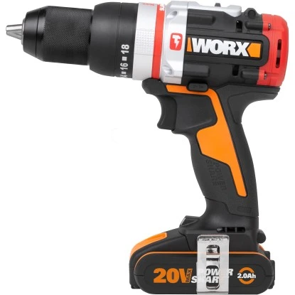 Worx 18 V Akku-Schlagbohrschrauber Mit Hammerfunktion - WX354,inkl. 2 Ah Akku 2 Worx 18 V Akku-Schlagbohrschrauber Mit Hammerfunktion - WX354,inkl. 2 Ah Akku – Bild 2