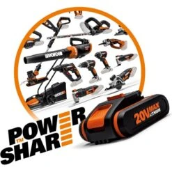 Worx 20 V Akku-Mini-Winkelschleifer WX801.9 Solo -Werkzeug Verkaufsgeschäft 794222 2974 4