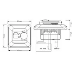 Perobe Temperaturregler Analog Für Elektrische Fußbodenheizungen -Werkzeug Verkaufsgeschäft 853266 3434 03