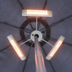 Vasner Schirm-Heizstrahler Umbrella X30 3 Stk. Für Stangen-Ø 20 - 55 Mm Silber -Werkzeug Verkaufsgeschäft 955219 4832 5