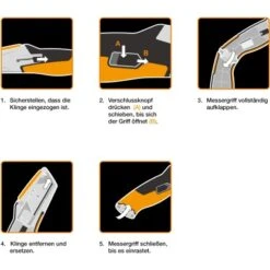 Fiskars Universalmesser CarbonMaxmit Einziehbarer Klinge -Werkzeug Verkaufsgeschäft 995730 4905 05