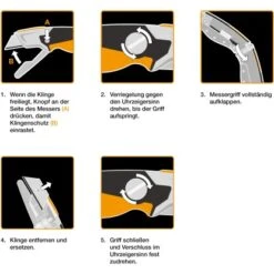 Fiskars Universalmesser CarbonMaxmit Fester Klinge -Werkzeug Verkaufsgeschäft 995731 4905 05