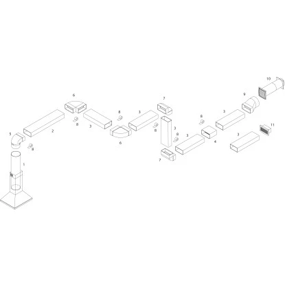 Vierkantrohr-Außengitter System 125 3 Vierkantrohr-Außengitter System 125 – Bild 3