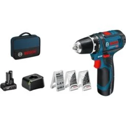 Bosch Professional 12 V Akku-Bohrschrauber GSR 12V-15 Inkl. 2 Ah Akkus