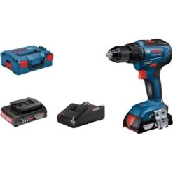 Bosch Professional Akku-Bohrschrauber GSR 18V-55 Inkl. 2 Akkus, Zubehör & L-Boxx