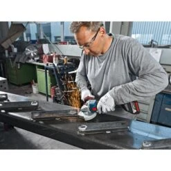 Bosch Professional Akku-Winkelschleifer GWS 18-125 V-LI Inkl. 2 Akkus & L-Boxx -Werkzeug Verkaufsgeschäft inkelschleifer gws 18125 1