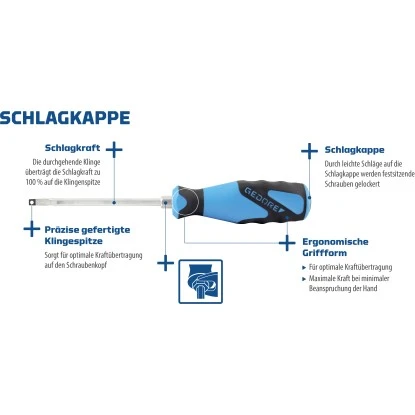 Gedore Schraubendreher Schlitz 2154 SK 6,5 3 Gedore Schraubendreher Schlitz 2154 SK 6,5 – Bild 3