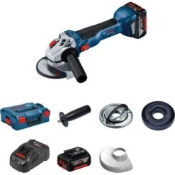 Bosch Professional Akku-Winkelschleifer GWS 18V-10 Mit L-Kit Und 5 Ah Akkus 125